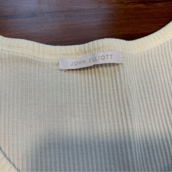 John Elliott cream ribbed sleeveless dress - Picture 4 of 5